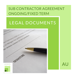 AU Sub Contractor Agreement Ongoing/Fixed Term